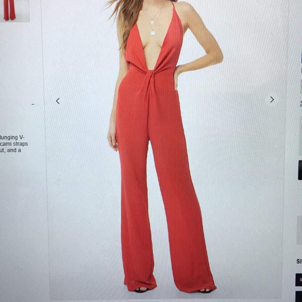 Red jumpsuit